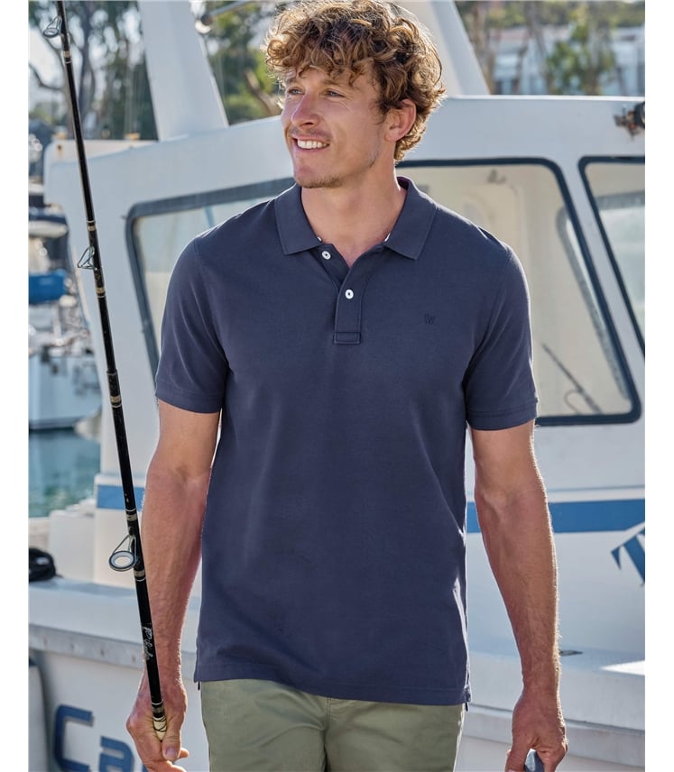 Piqué-Poloshirt für Herren