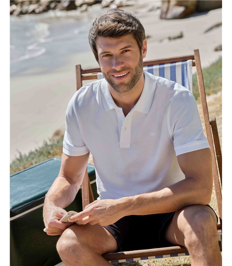 Cotton Pique Polo Shirt