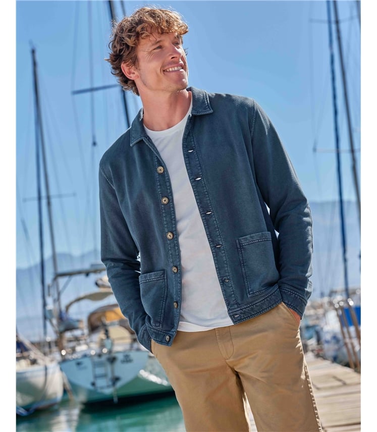 Jacke aus Baumwolljersey