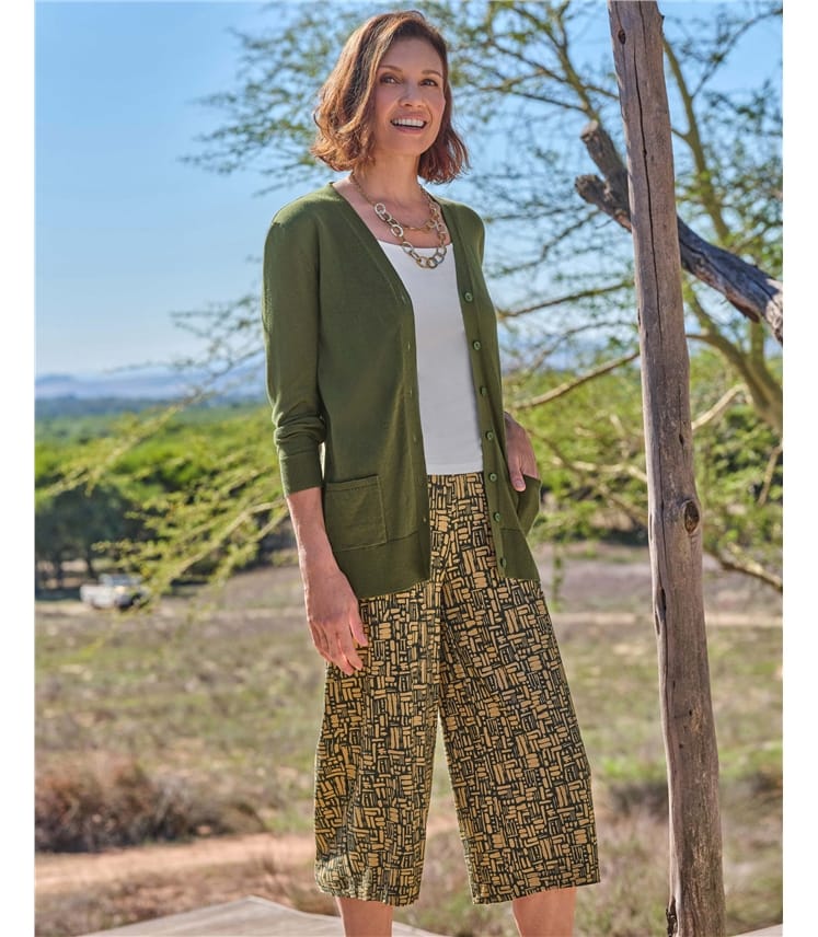 Long V Neck Cardigan