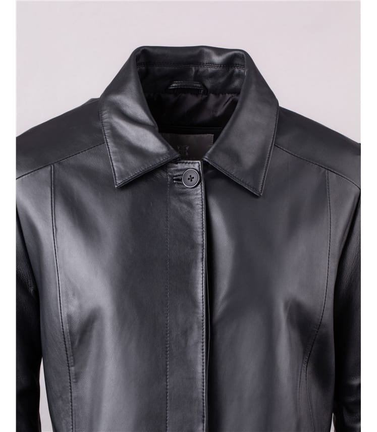 Bilsco Longline Leather Jacket