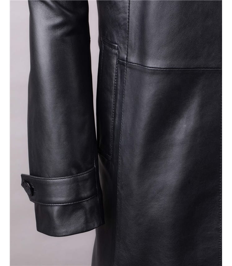 Bilsco Longline Leather Jacket
