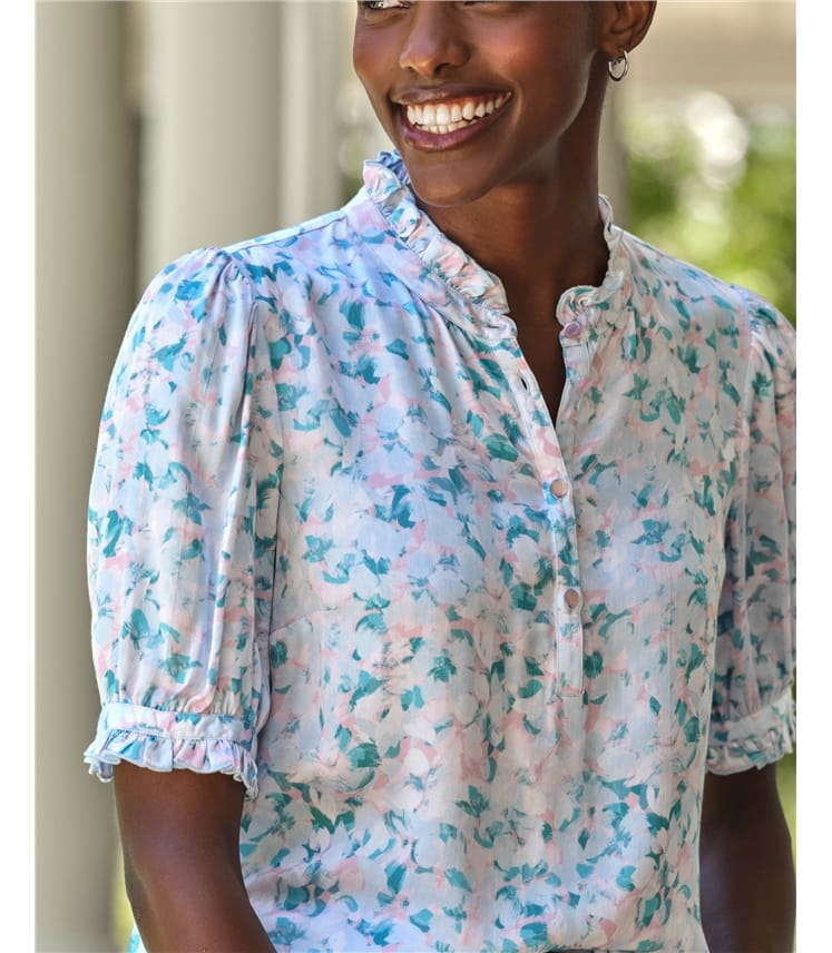 Frill Neck Blouse
