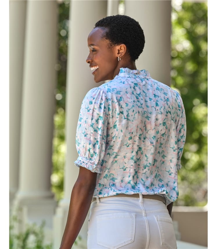 Frill Neck Blouse