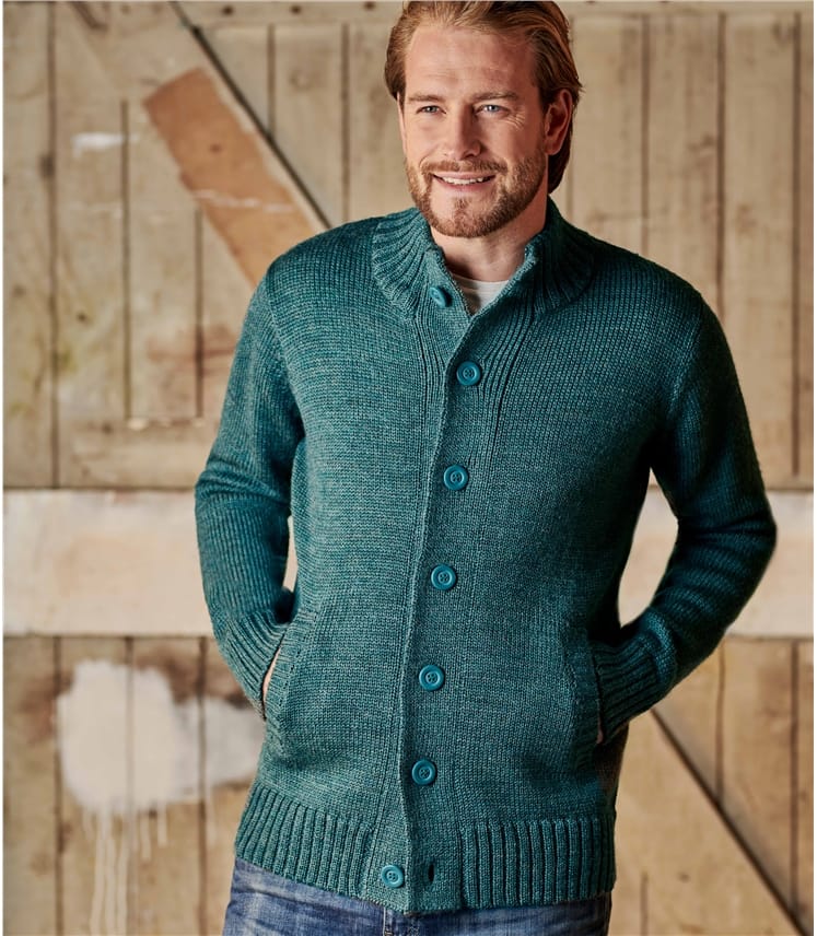 Kiltimagh Pure Wool | 100% Pure Wool Button Everyday Cardigan