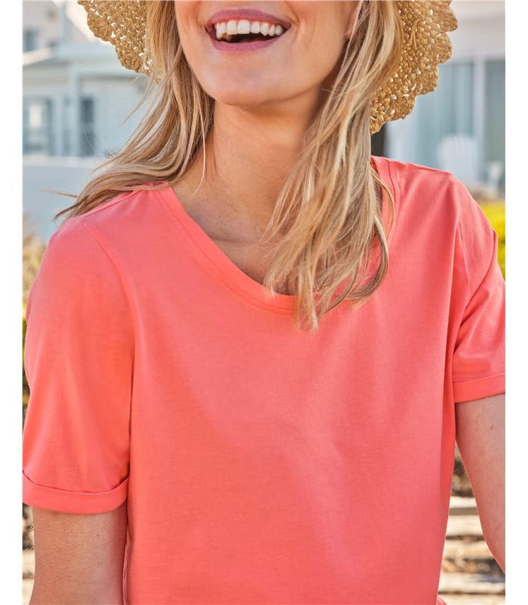 Organic Cotton Scoop Neck Top