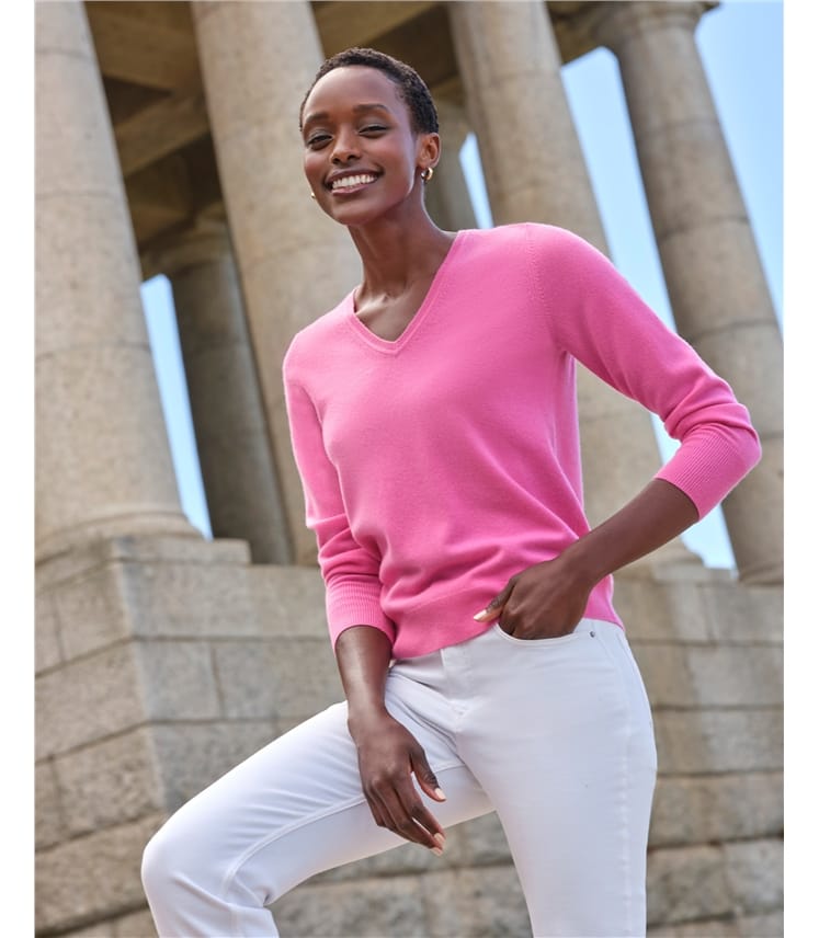 Cashmere V Neck Sweater