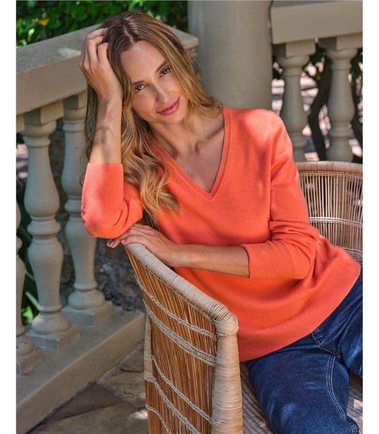 Cashmere V Neck Sweater