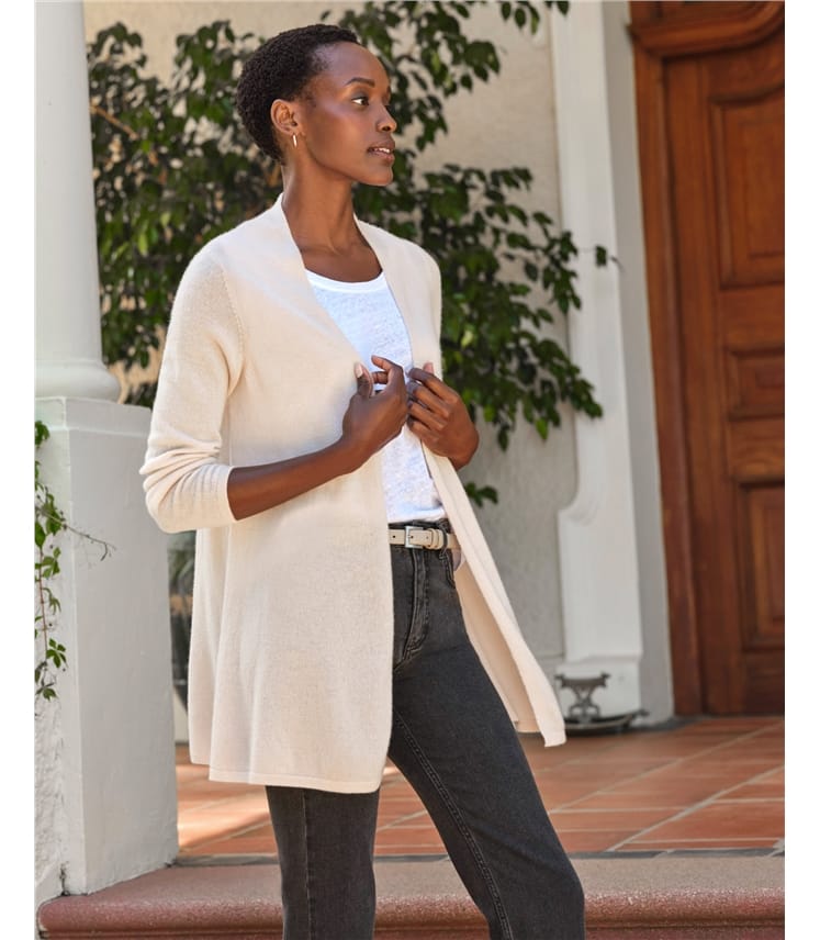 Gassato Lightweight Cashmere Swing Cardigan