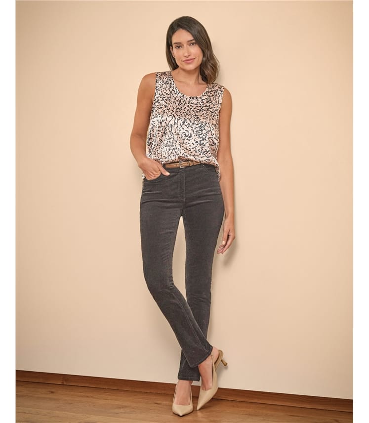 Silk Front Jersey Vest