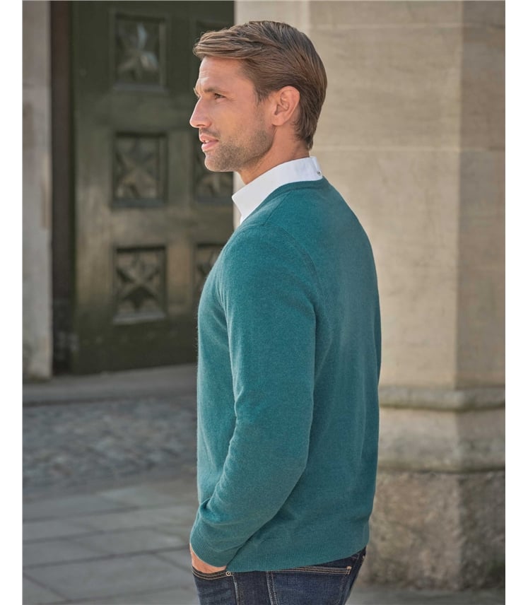 Mens Cashmere V Sweater