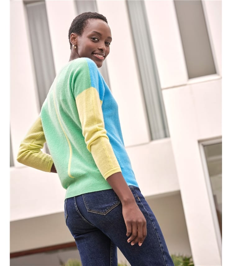 Gassato Cashmere Colour Block Sweater