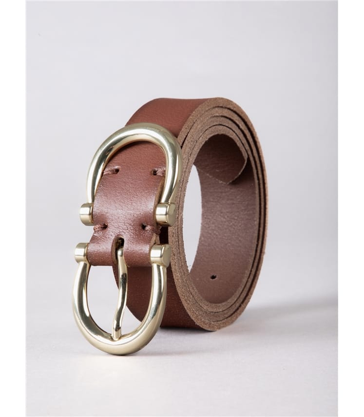 Bowness Leather Dual Buckle Belt