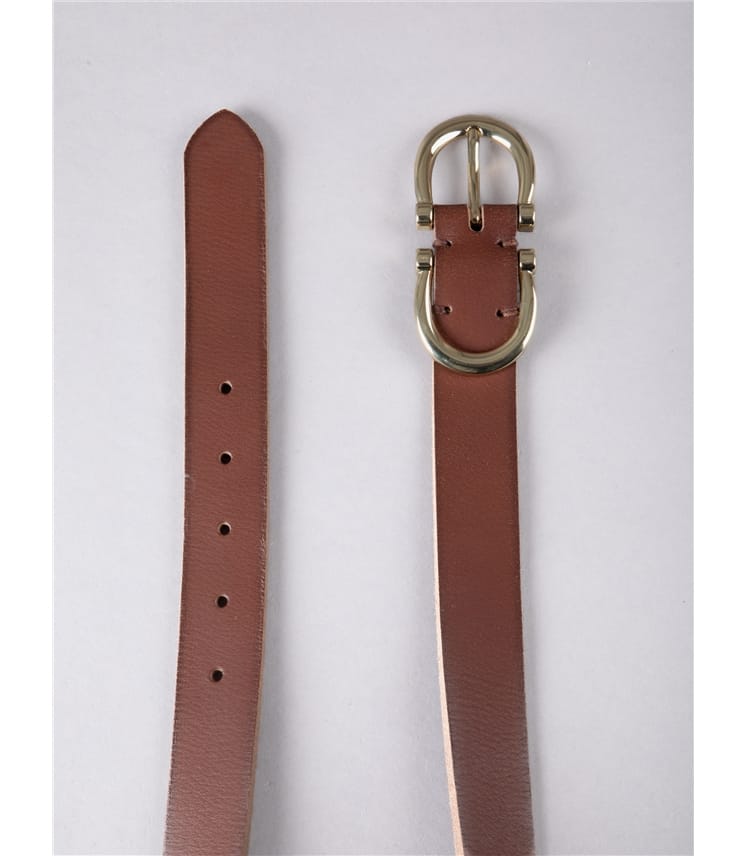 Bowness Leather Dual Buckle Belt