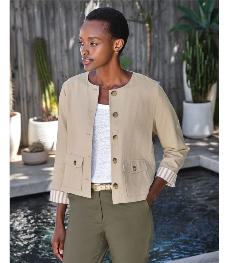 Linen Blend Jacket