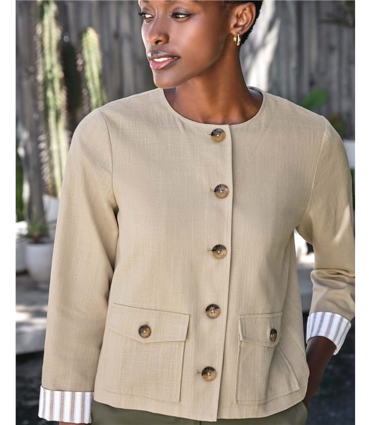 Linen Blend Jacket
