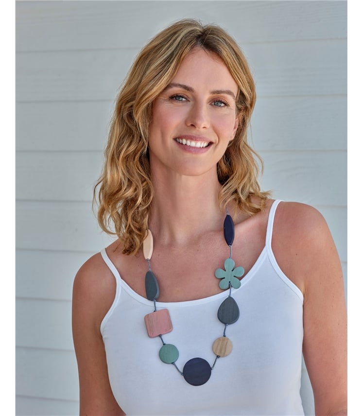 Collier fleur en bois - Femmes - Accessoires