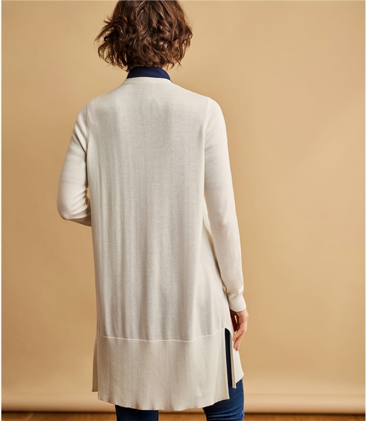 long cotton cardigan