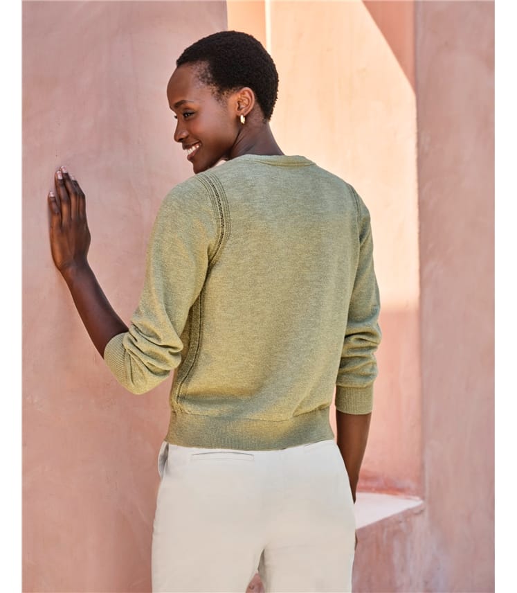 Cotton Linen Sparkle Cardi