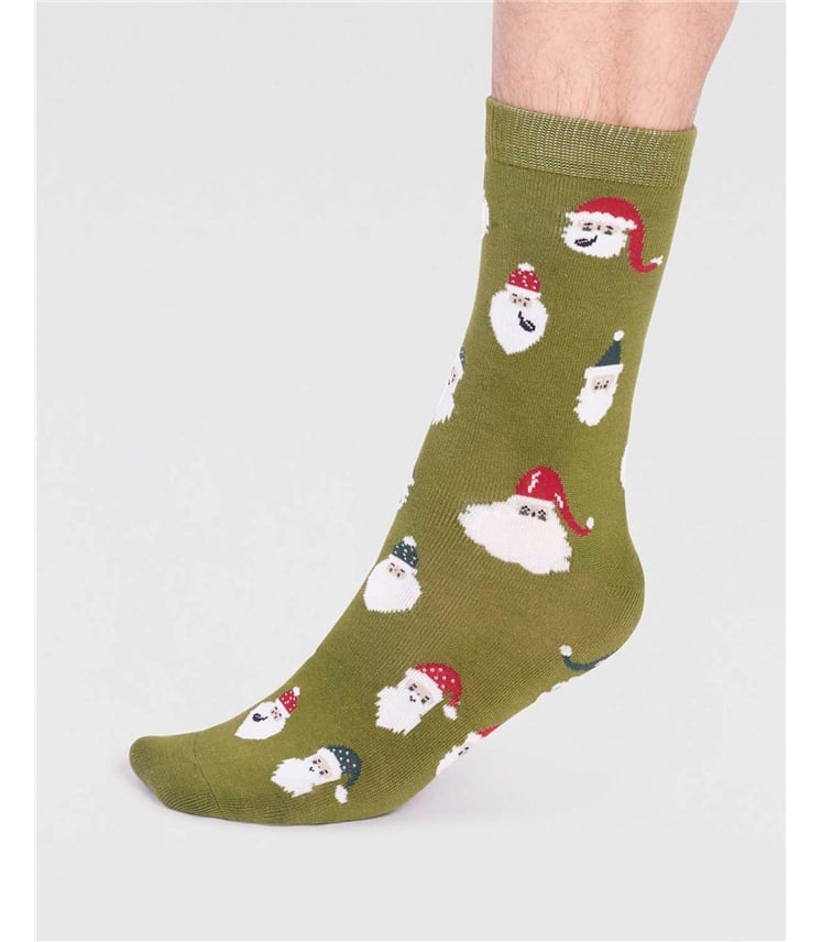 Alfredo Bamboo Christmas Snowman Socks