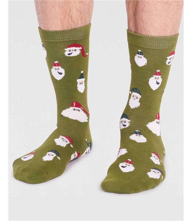 Alfredo Bamboo Christmas Snowman Socks