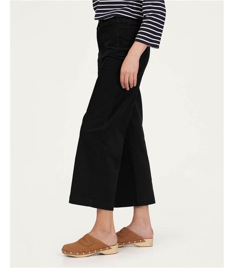 Milou Organic Cotton Corduroy Wide Leg Culottes