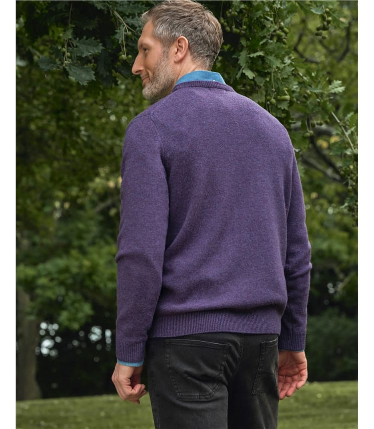 Pull à col rond - Homme - Laine d’agneau certifiée 100% RWS