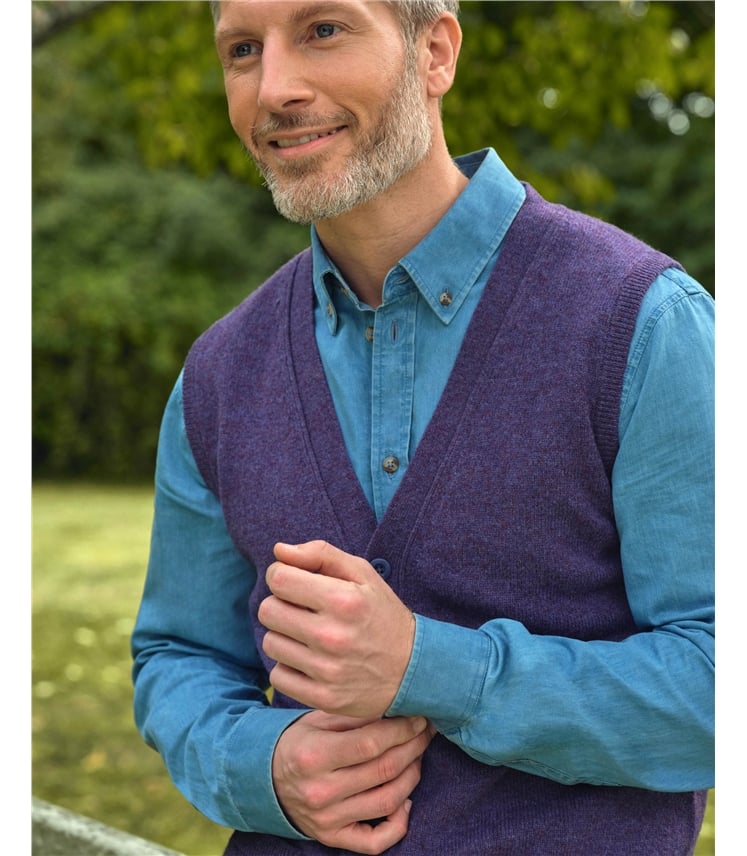 Gilet - Homme - Laine d’agneau certifiée 100% RWS