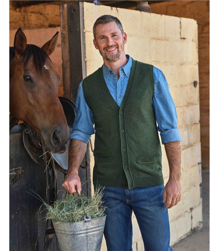 Gilet - Homme - Laine d’agneau certifiée 100% RWS