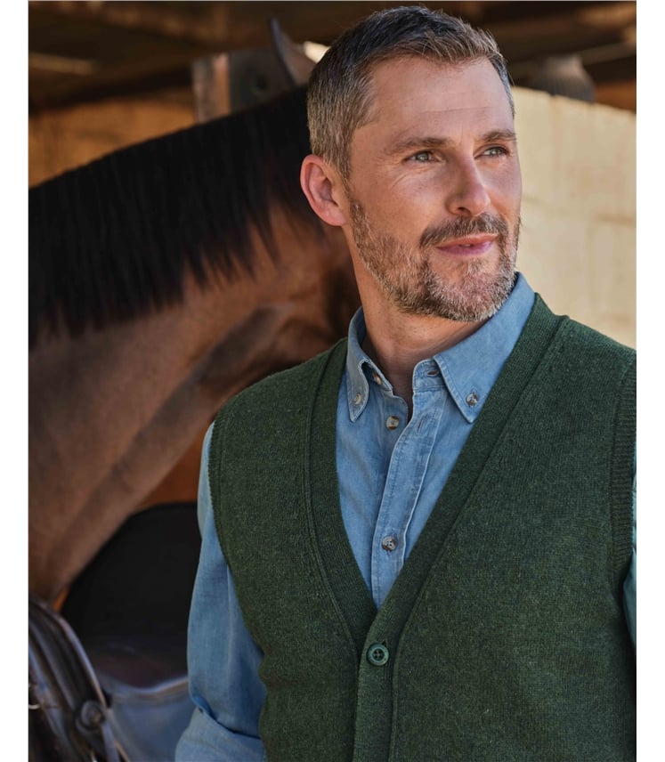 Gilet - Homme - Laine d’agneau certifiée 100% RWS