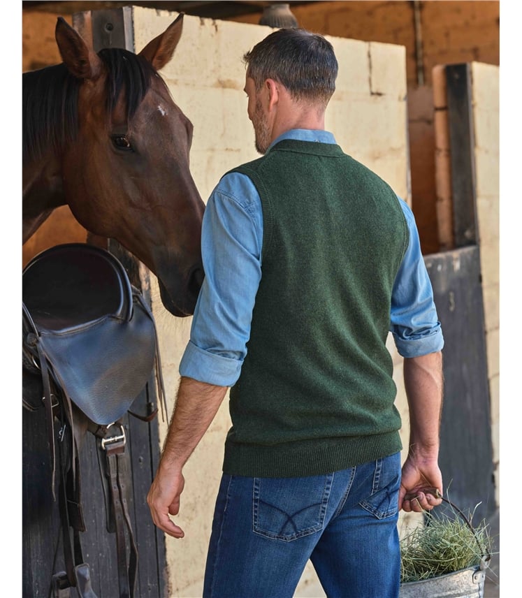 Gilet - Homme - Laine d’agneau certifiée 100% RWS