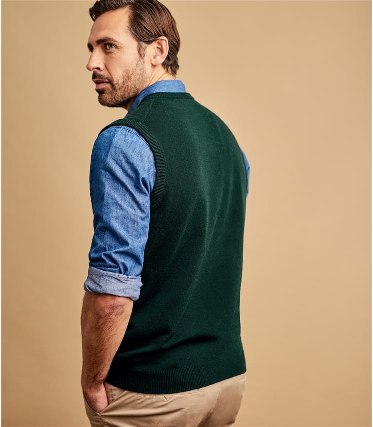 Racing Green | Mens Cashmere & Merino Vest | WoolOvers US