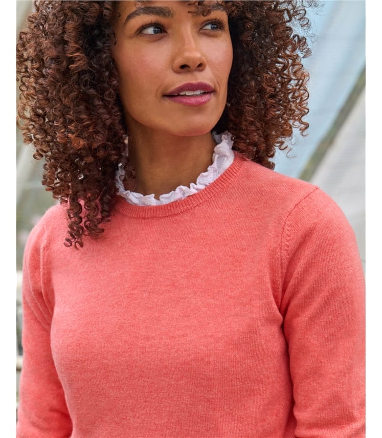 Cashmere and Merino Crew Neck Knitted Jumper