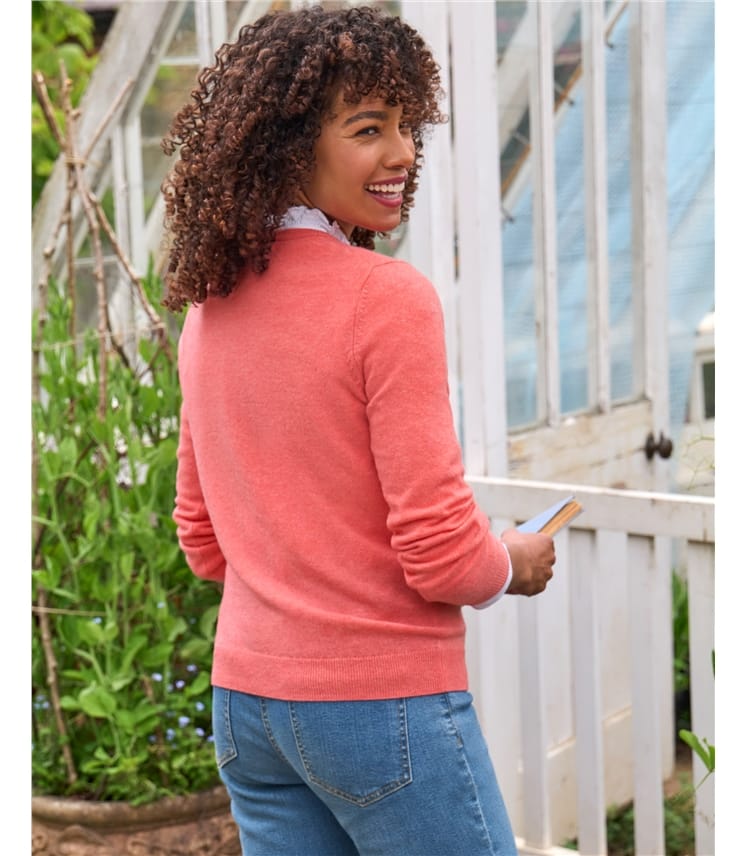 Cashmere and Merino Crew Neck Knitted Jumper