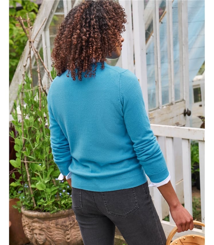 Pull à col rond - Femme - Cachemire & Mérinos