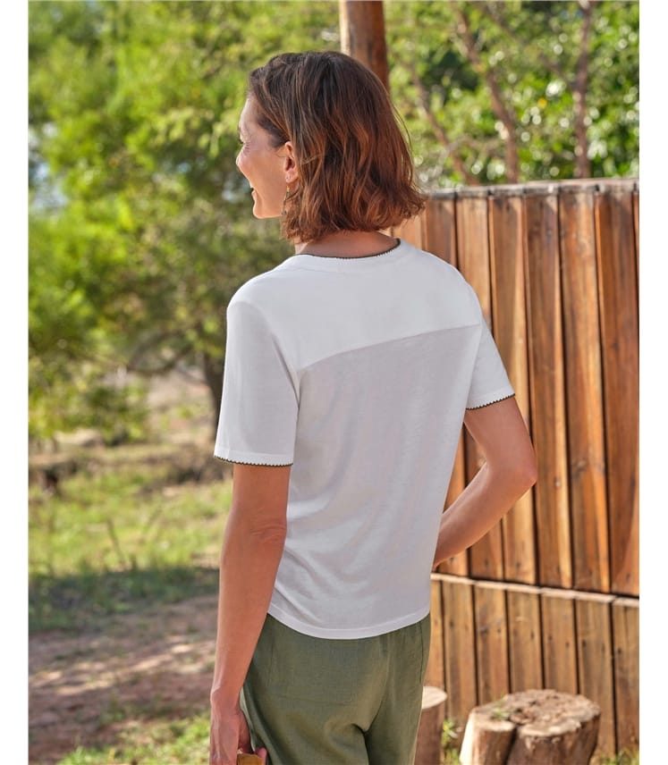 Short Sleeve Tie Front Shirt