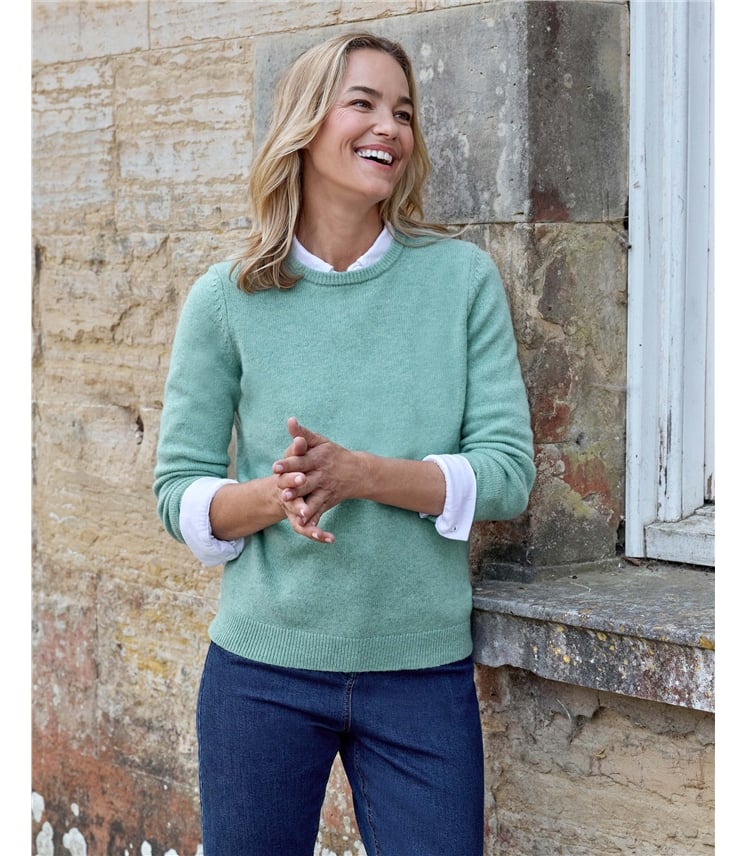 Womens Lambswool Crew
