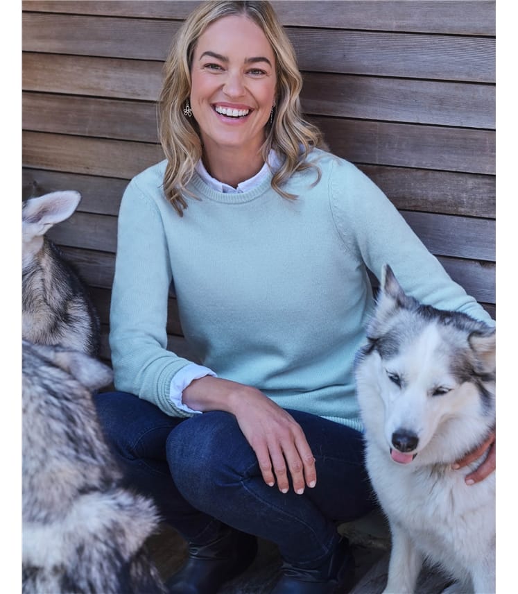 Womens Lambswool Crew