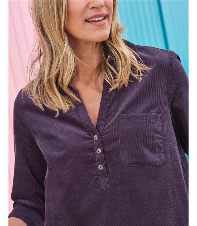 Open Collar Cord Tunic