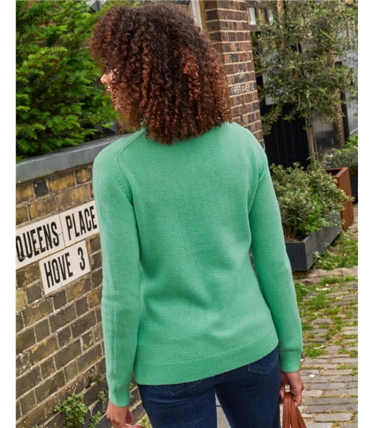 Rollkragenpullover aus Lammwolle für Damen