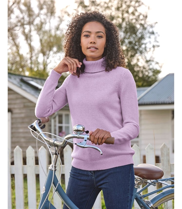 Womens Lambswool Polo