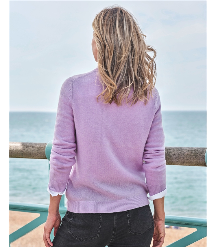 Womens Lambswool V Neck Jumper