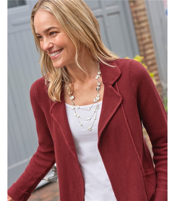 Moss Stitch Cotton Jacket