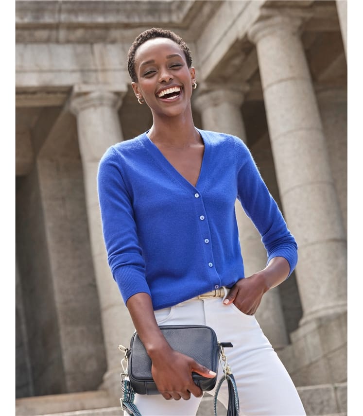 Cashmere V Neck Cardigan