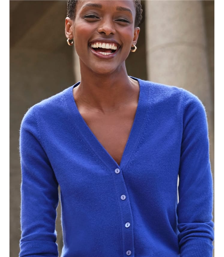 Cashmere V Neck Cardigan