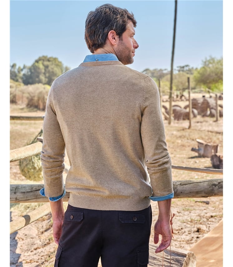 Cashmere Merino Crew Neck Jumper