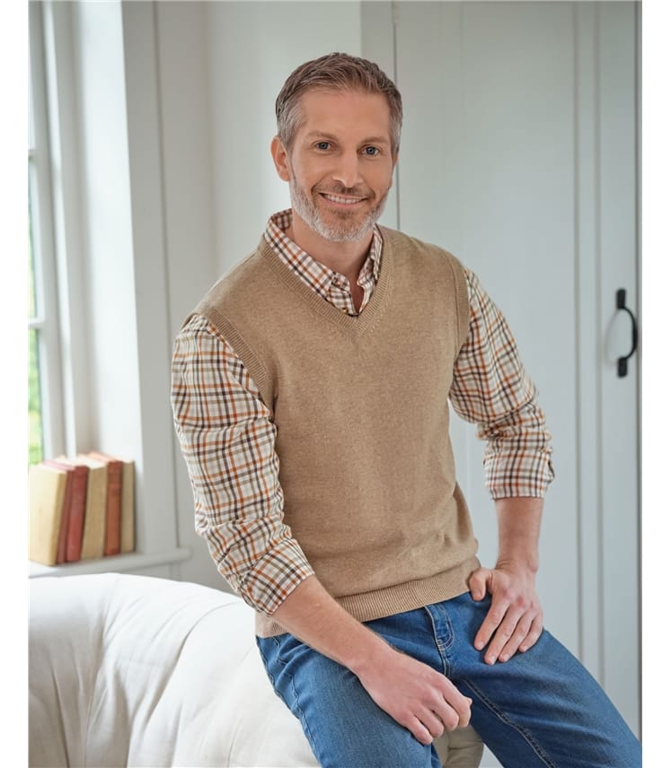 Pull sans manches - Homme - Cachemire & Mérinos