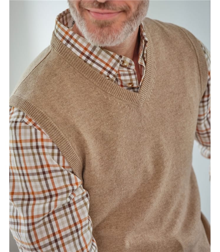 Pull sans manches - Homme - Cachemire & Mérinos