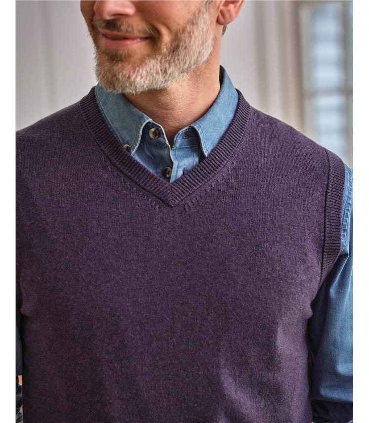 Pull sans manches - Homme - Cachemire & Mérinos