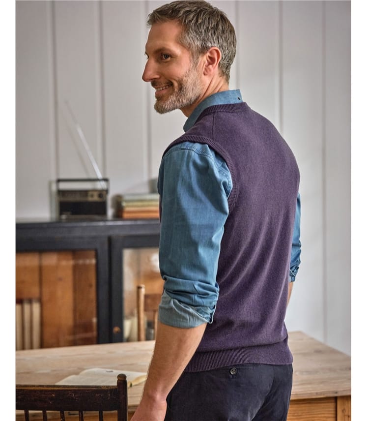 Pull sans manches - Homme - Cachemire & Mérinos